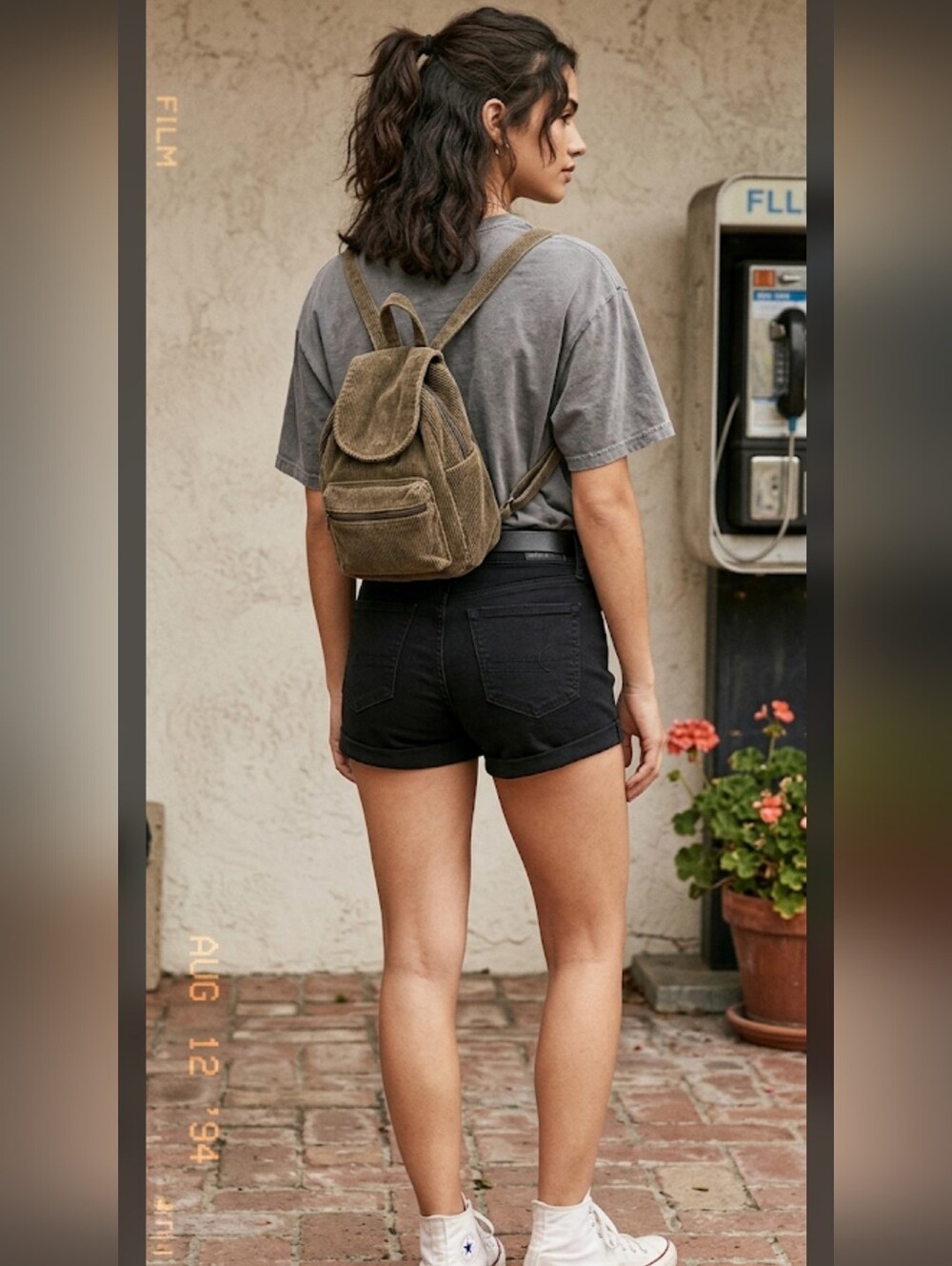 American Eagle Outfitters Black Denim Shorts 4 Stretch 90s Y2K Gothic